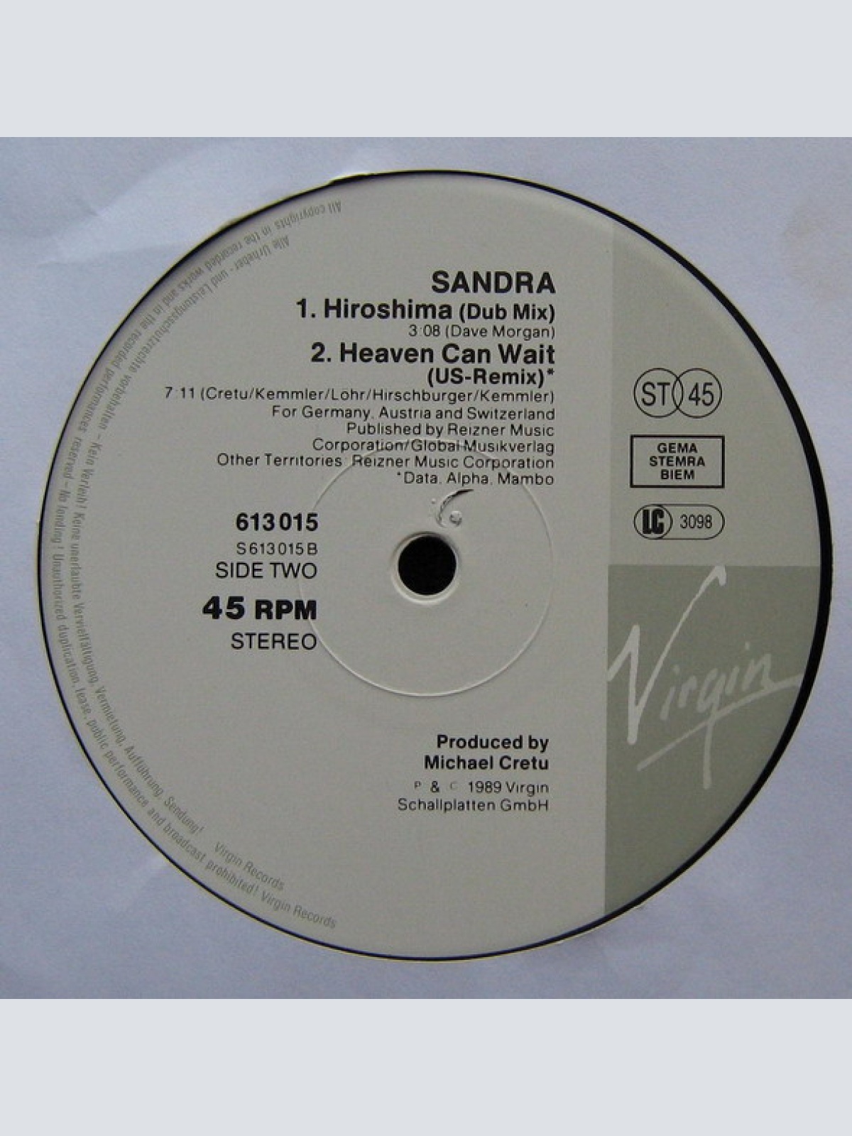 Vinyl / Sandra - Hiroshima