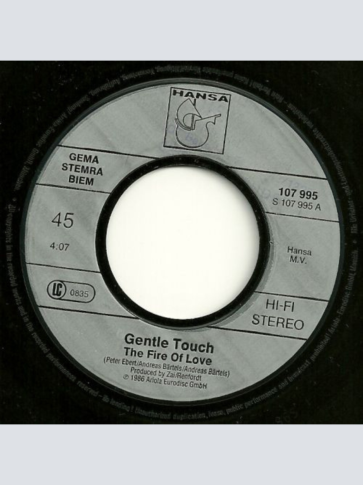 Vinyl / Gentle Touch (2) - The Fire Of Love