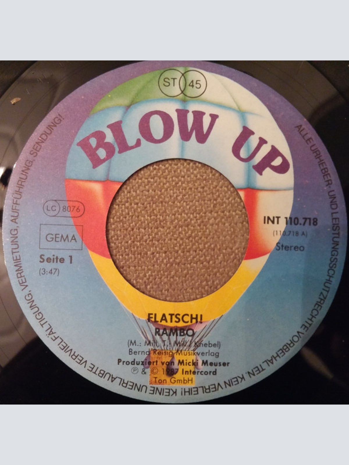 Vinyl / Flatsch! - Rambo