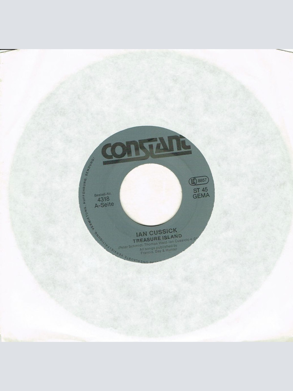 Vinyl / Ian Cussick - Treasure Island