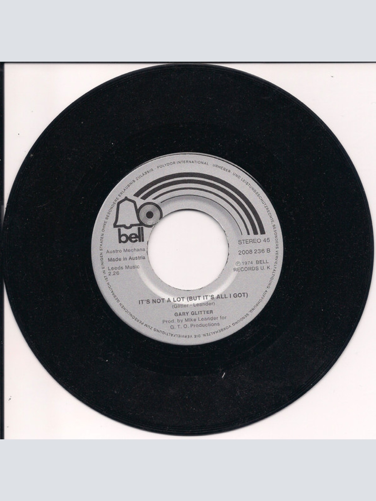 Vinyl / Gary Glitter - Remember Me This Way