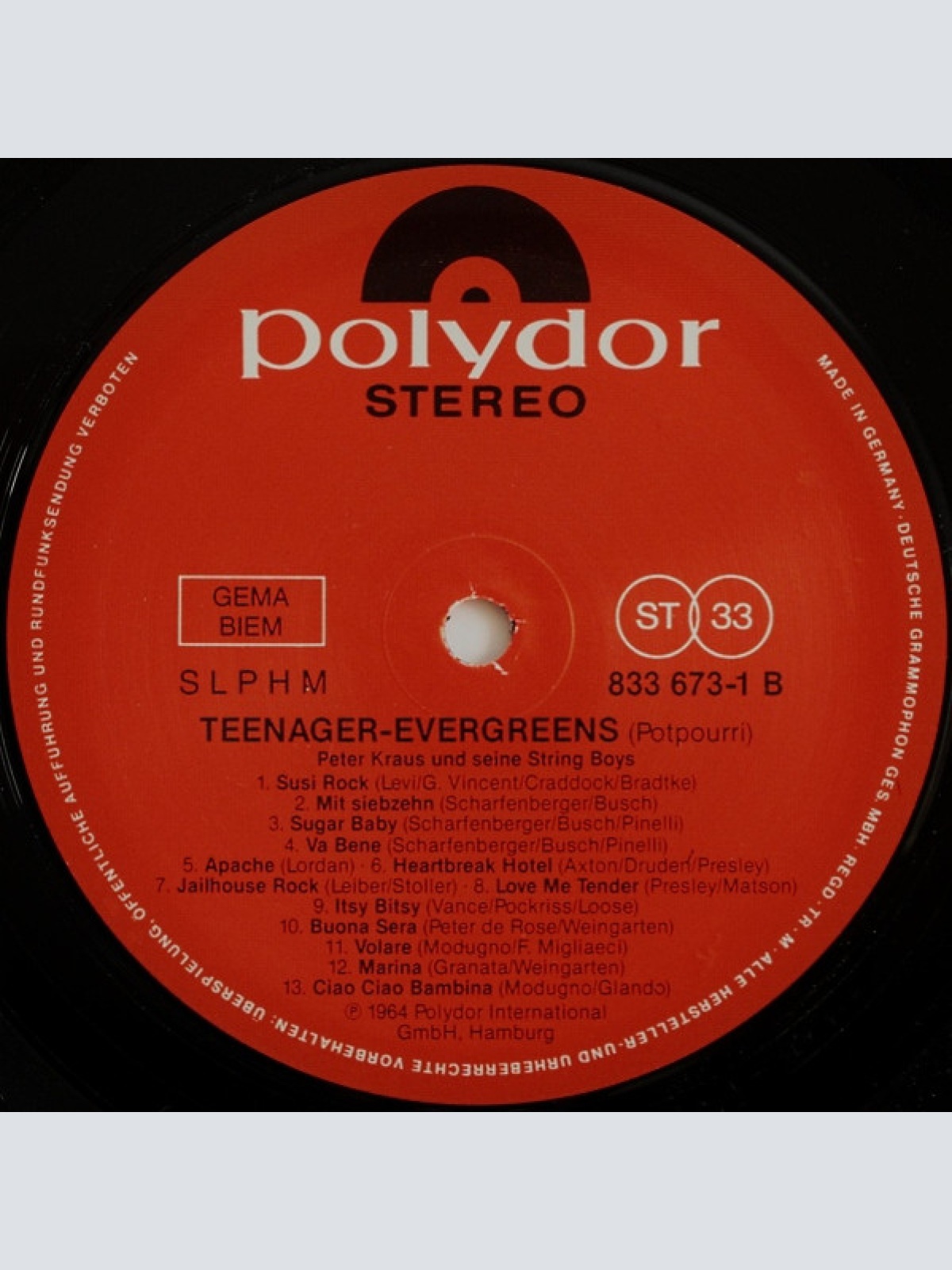 Vinyl / Peter Kraus Und Seine String-Boys - Teenager Evergreens