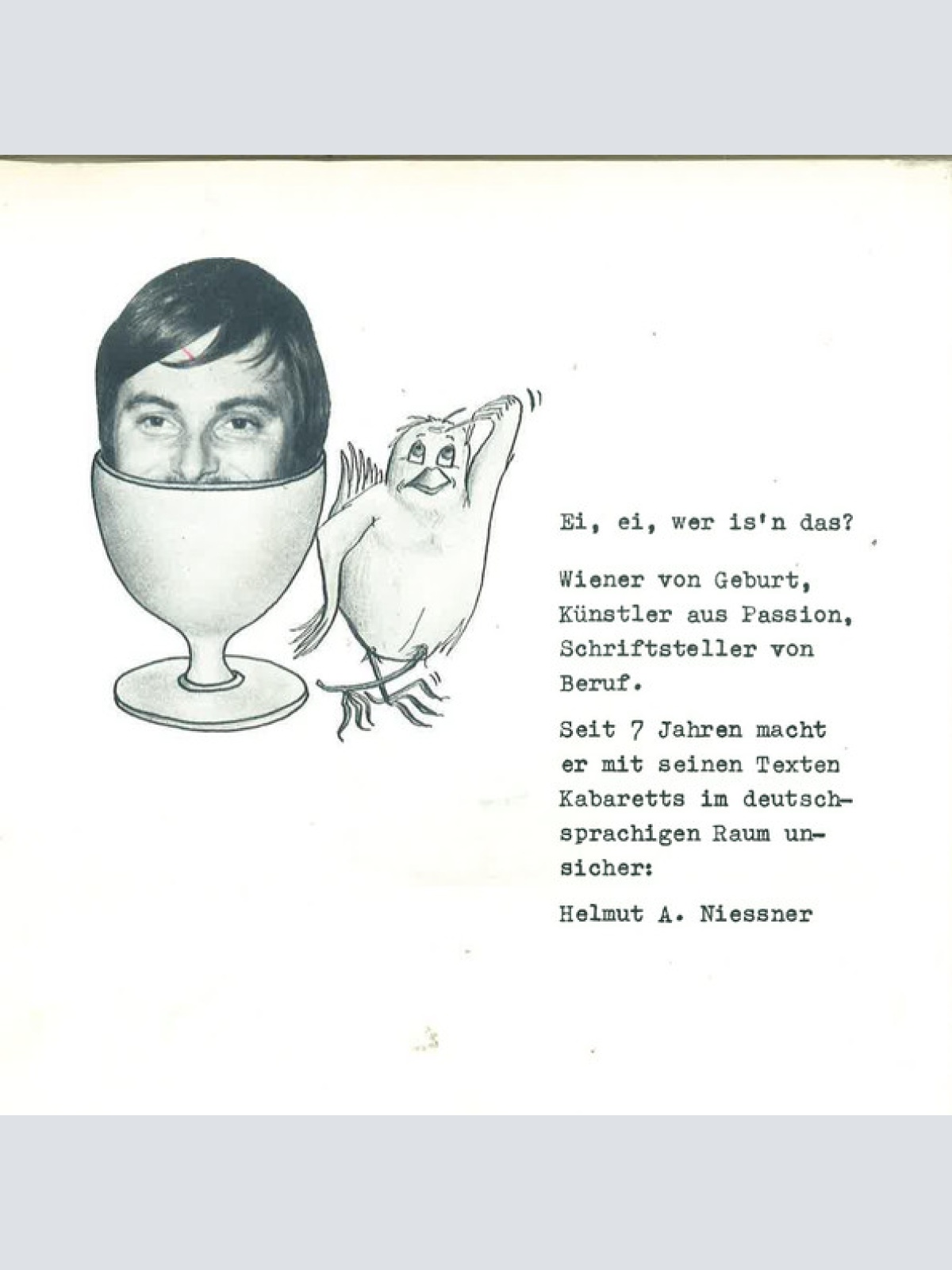 Vinyl / Helmut A. Niessner* - Die Fidelen Schnallen - Es Is Net Alles Ans, Ob Ma' A Krömer Bandl Hat, Oder Kans...