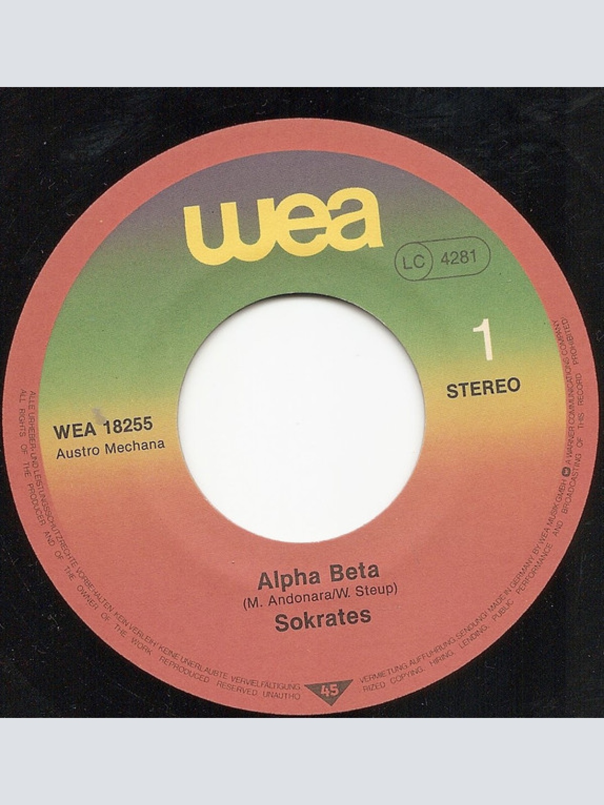 Vinyl / Sokrates (3) - Alpha~Beta / Chasapikos