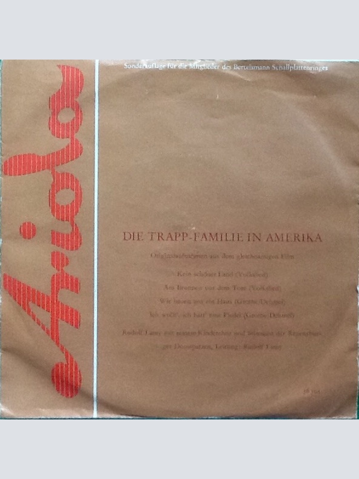 Vinyl / Rudolf Lamy - Die Trapp - Familie in Amerika
