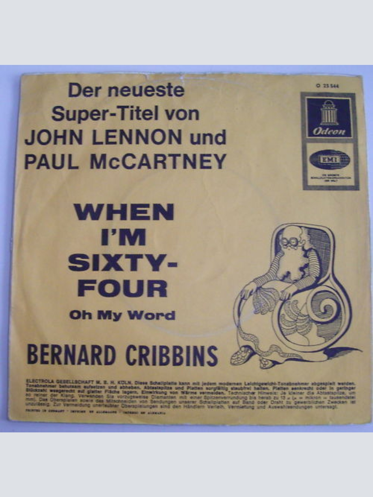 Vinyl / Bernard Cribbins - When I'm Sixty-Four