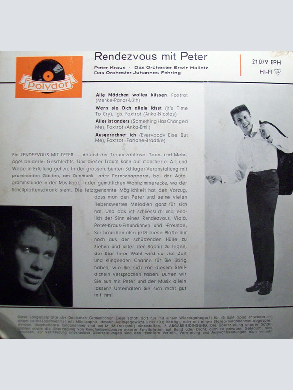 Vinyl / Peter Kraus - Rendezvous Mit Peter