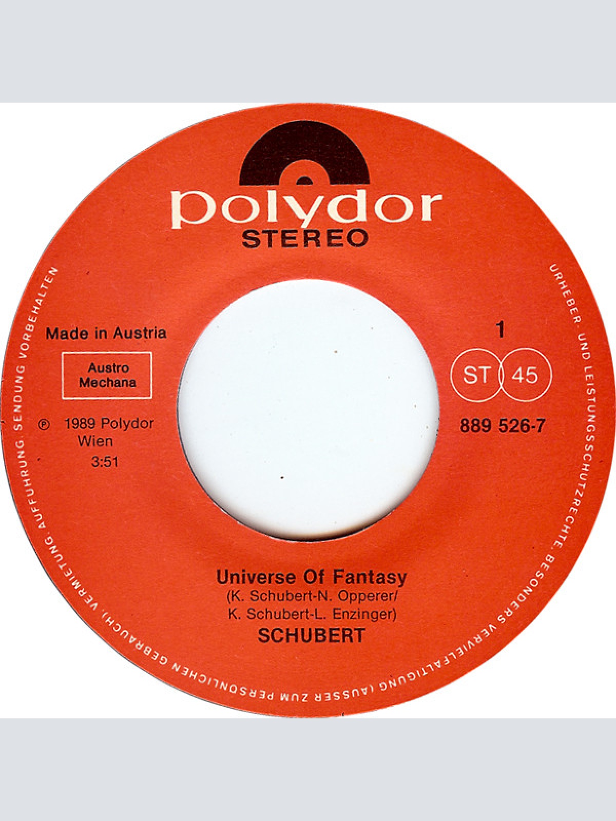 Vinyl / Schubert (3) - Universe Of Fantasy