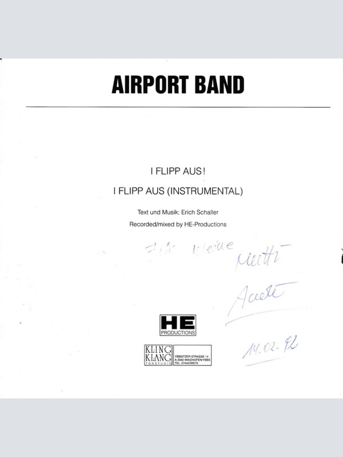 Vinyl / Airport Band - I Flipp Aus!