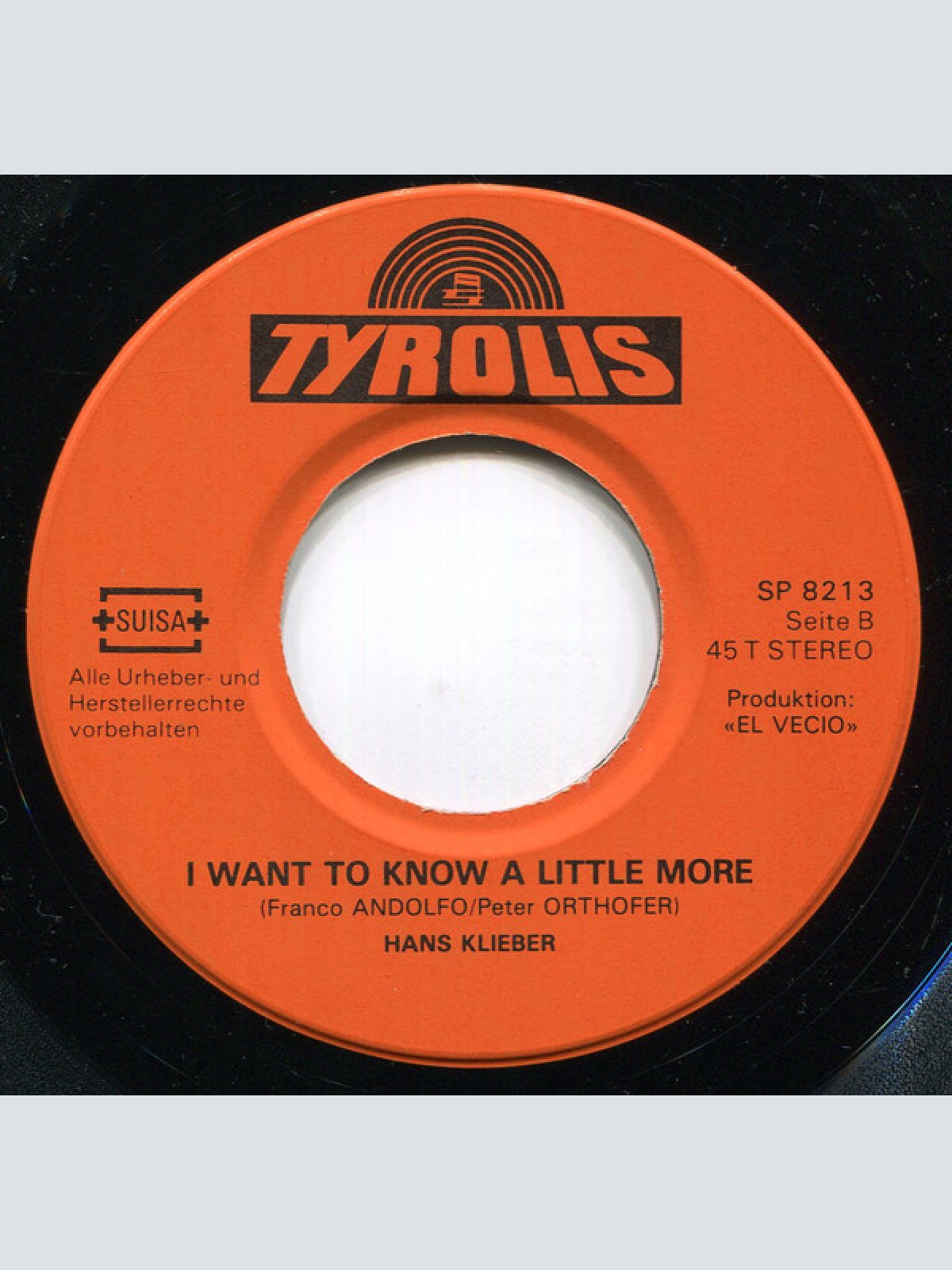 Vinyl / Hans Klieber - You Belong To My Heart