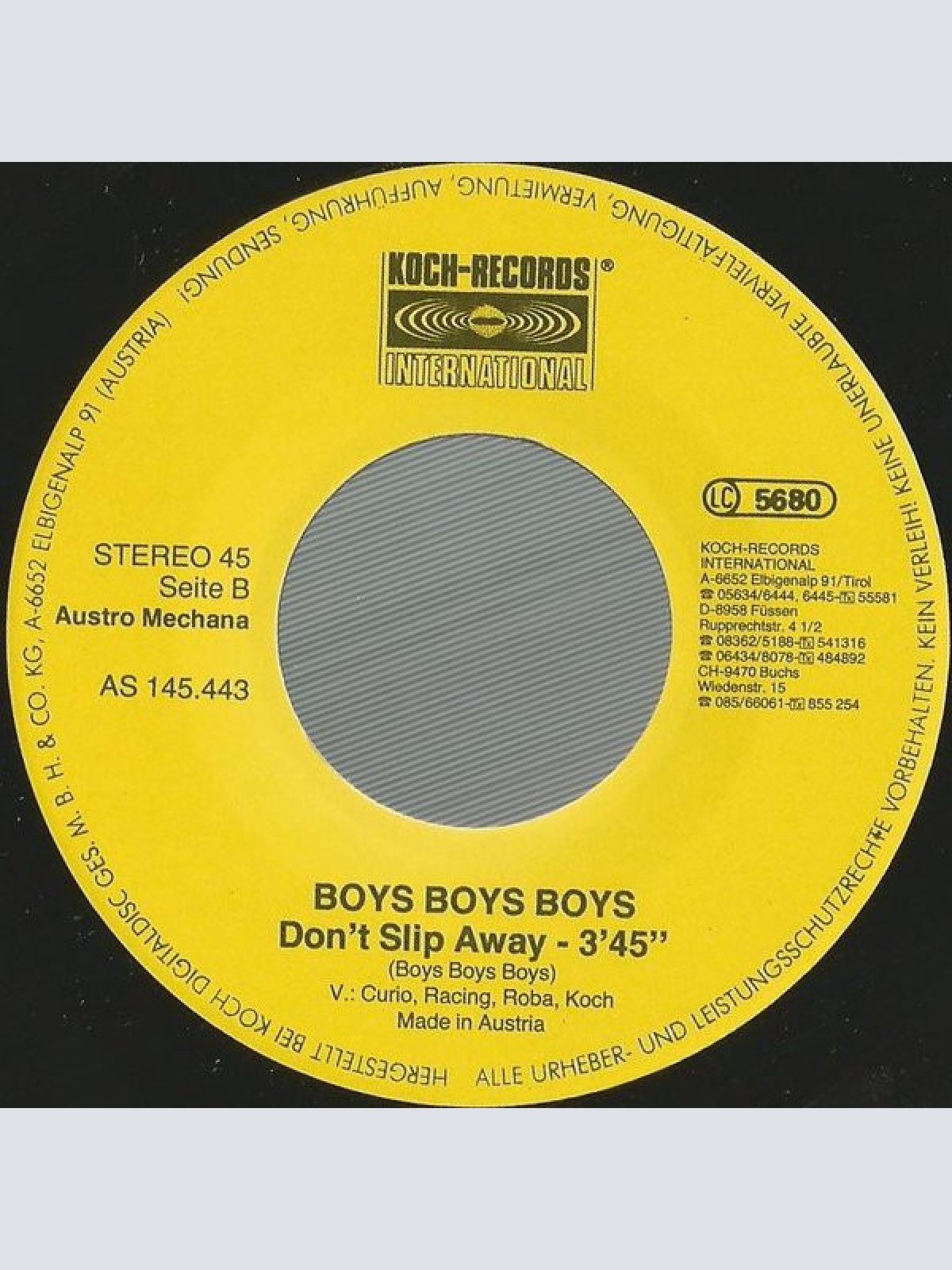 Vinyl / Boys Boys Boys (2) - Talking With Eyes