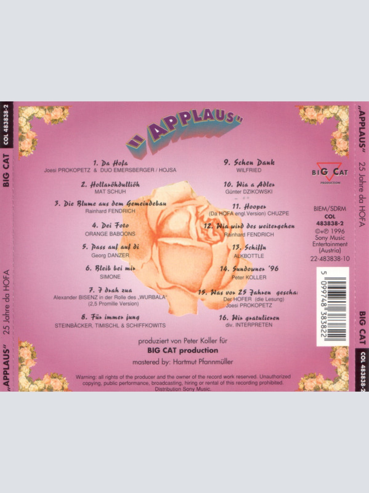 CD / Various - Applaus - 25 Jahre Da Hofa