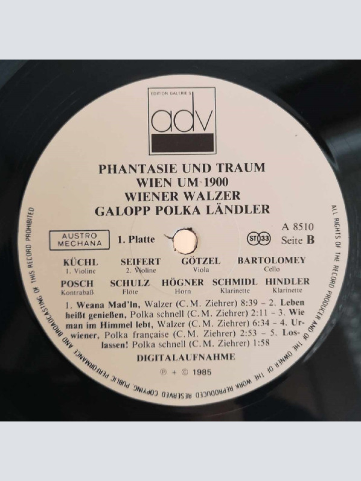 Vinyl / Wiener Ring Ensemble - Phantasie & Traum Wien Um 1900