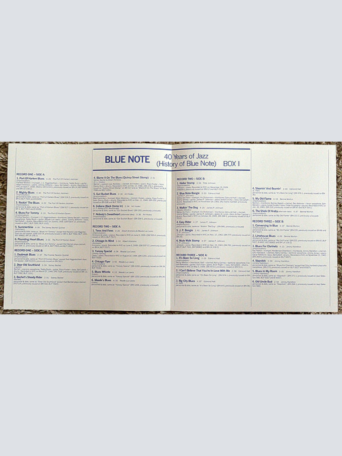Vinyl / Various - The Best Of Blue Note - 40 Years Of Jazz - Box 1