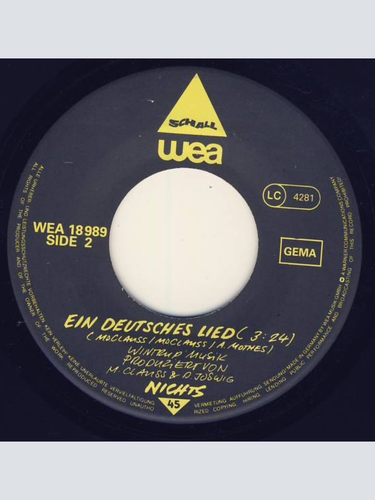 Vinyl / Nichts - Licht Aus