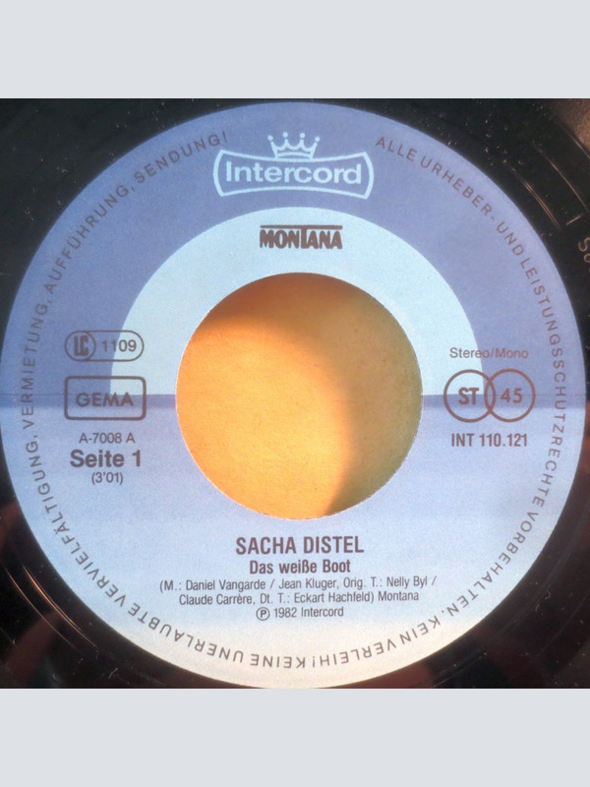Vinyl / Sacha Distel - Das Weiße Boot