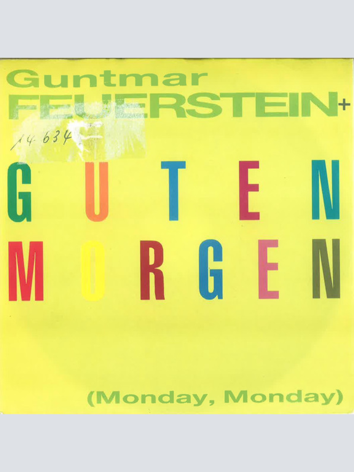 Vinyl / Guntmar Feuerstein - Guten Morgen (Monday, Monday)