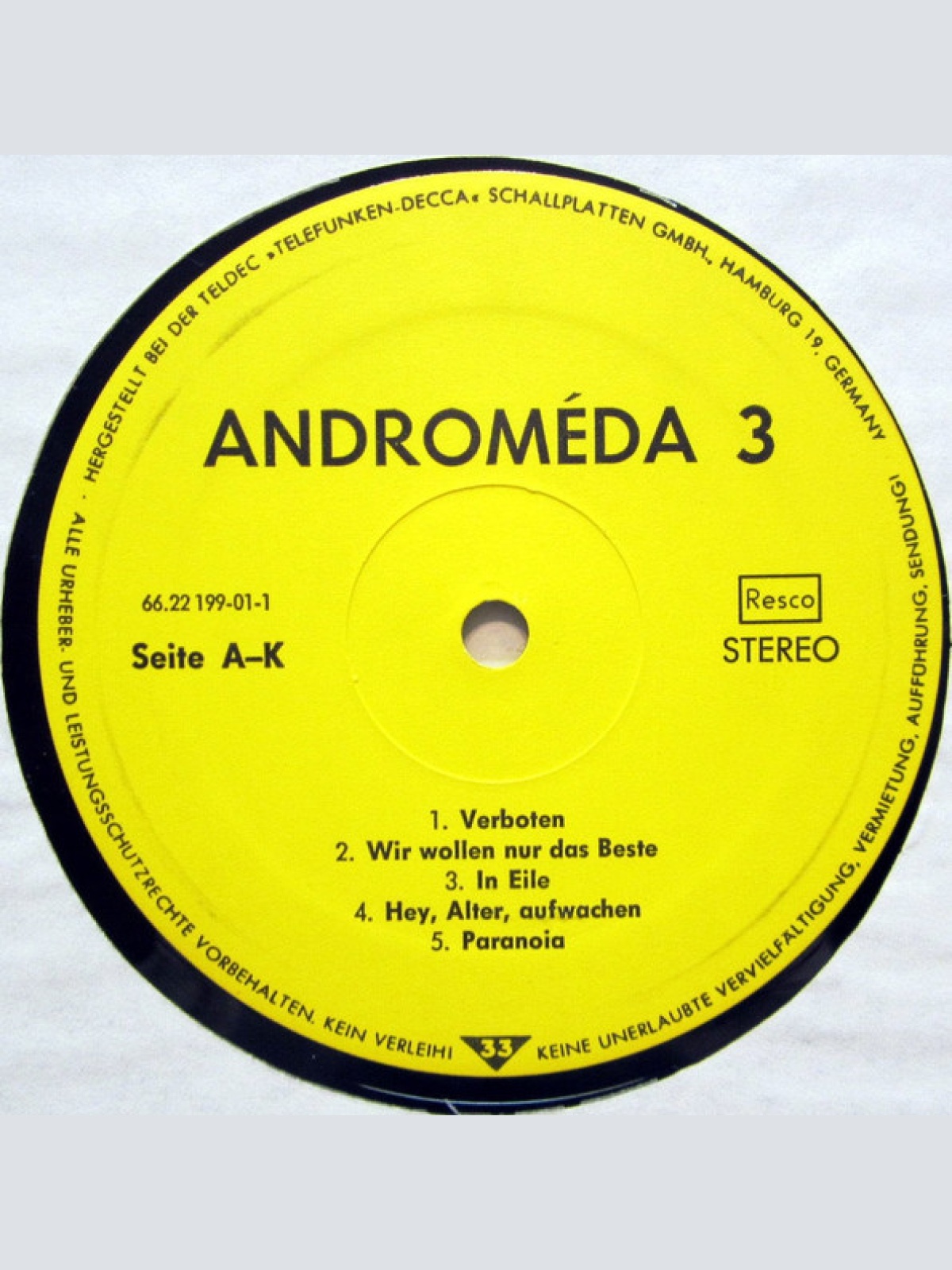 Vinyl / Androméda - Androméda 3
