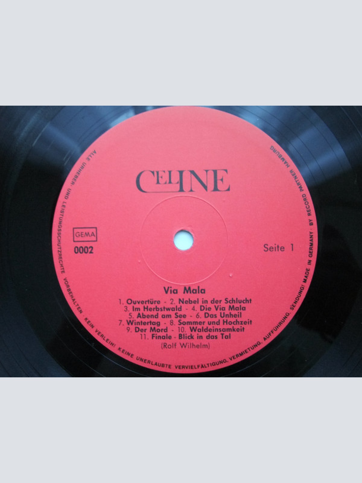 Vinyl / Rolf Wilhelm - Via Mala / Die Nibelungen