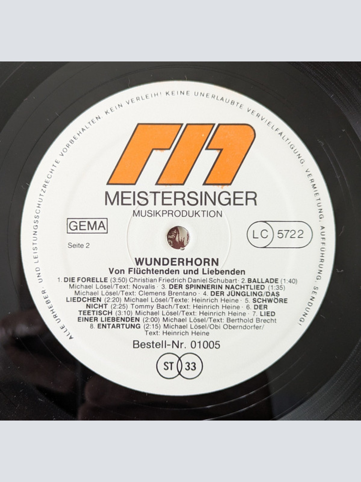 Vinyl / Wunderhorn - Von Flüchtenden Und Liebenden