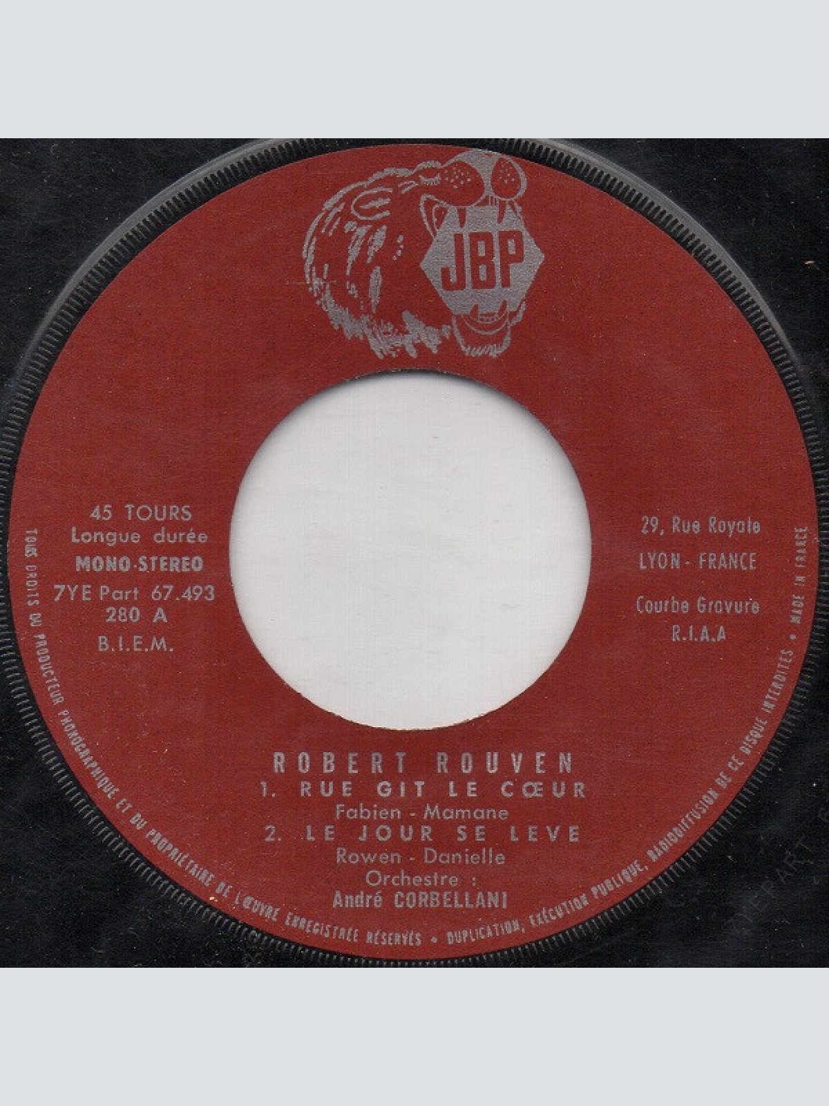 Vinyl / Robert Rouven - Rue Git-Le-Cœur