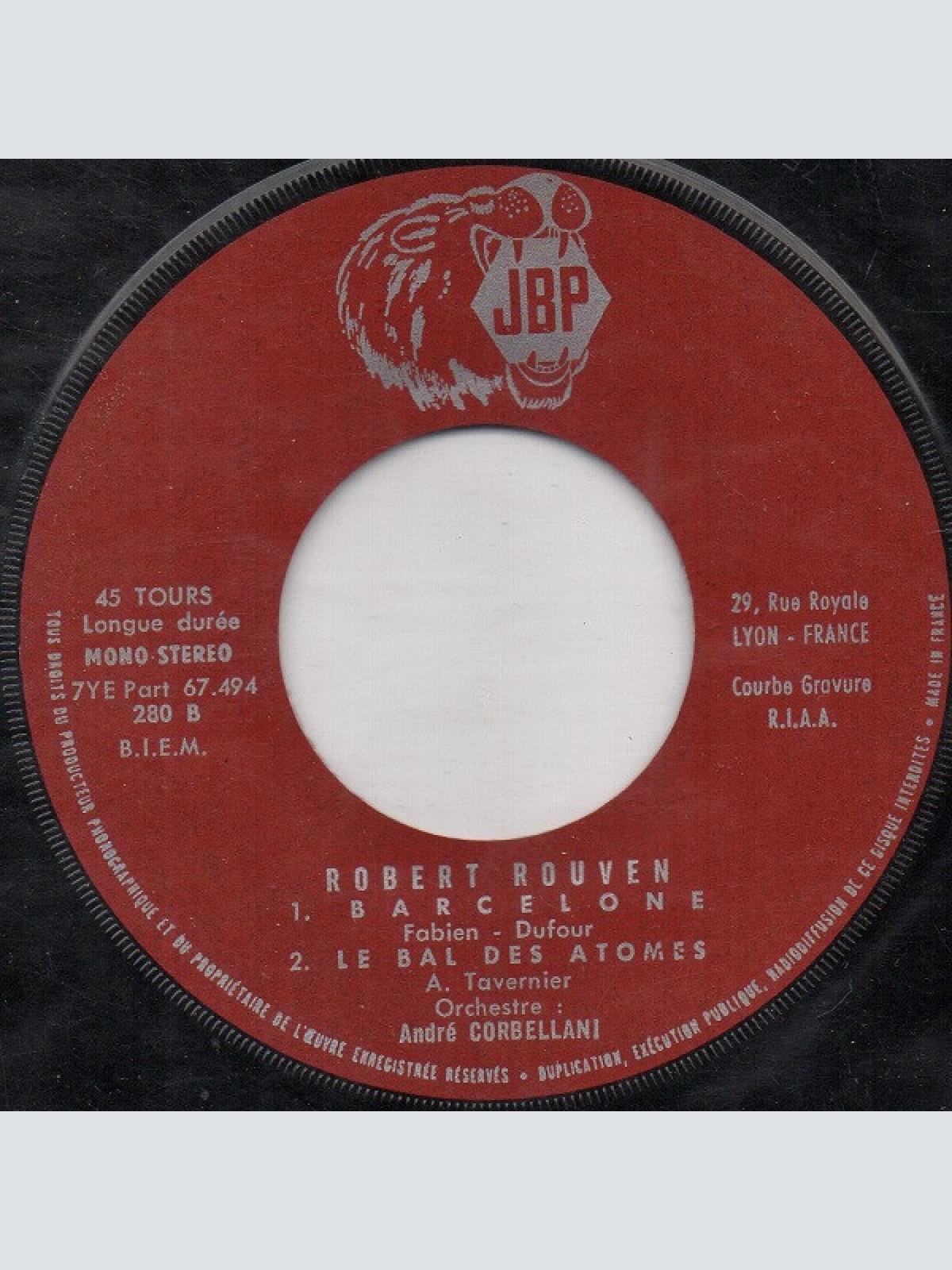 Vinyl / Robert Rouven - Rue Git-Le-Cœur