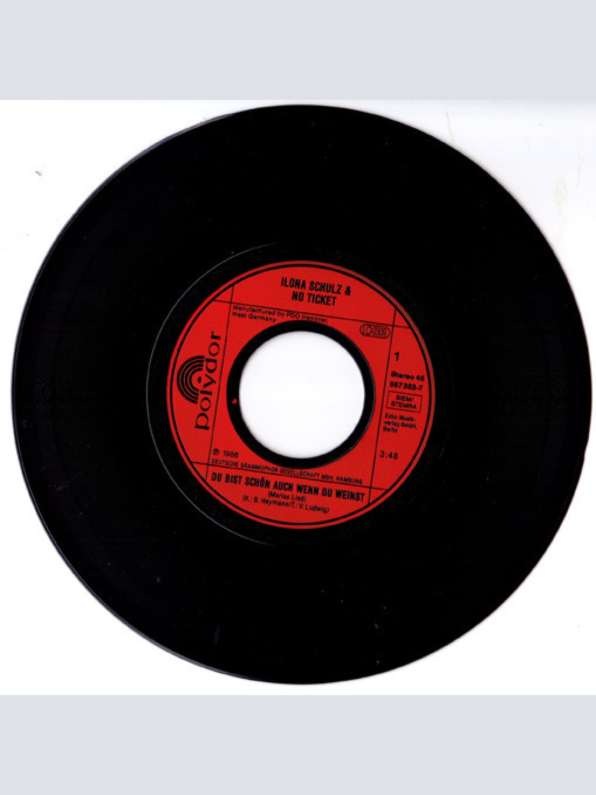 Vinyl / Ilona Schulz & No Ticket / Else Nabu & No Ticket - Du Bist Schön Auch Wenn Du Weinst / Berlin Ich Hasse Dich