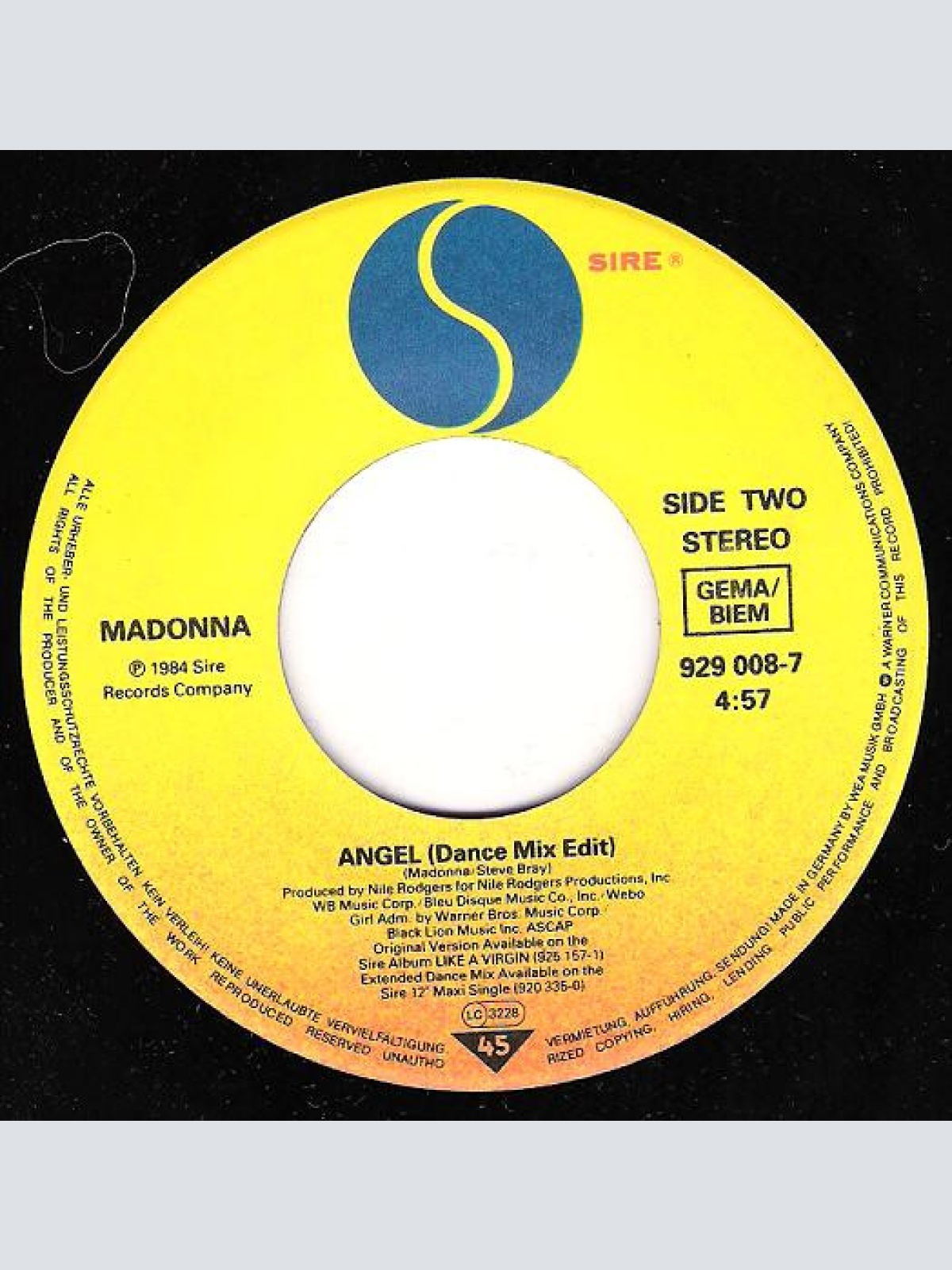 Vinyl / Madonna - Angel