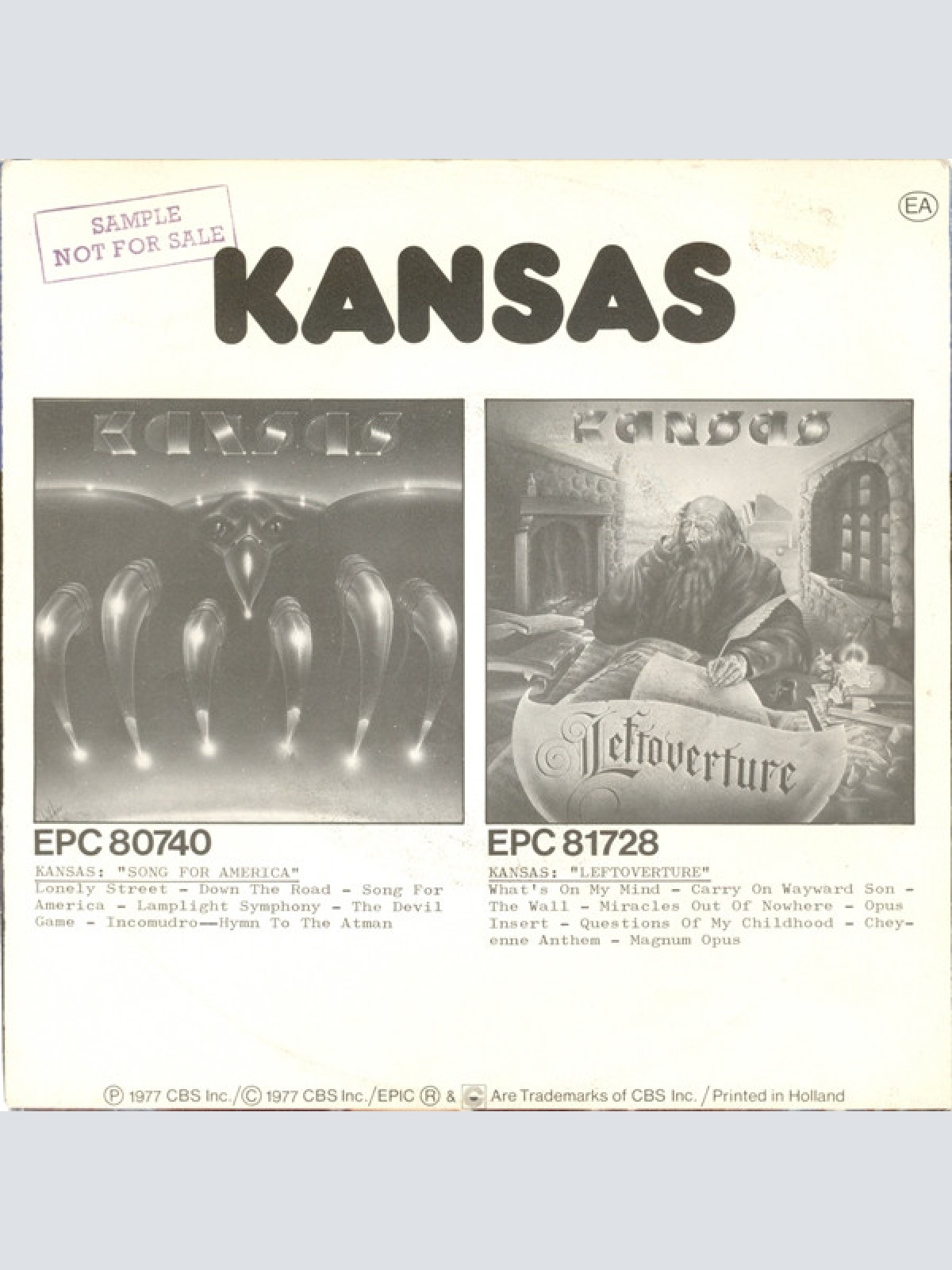 Vinyl / Kansas (2) - What's On My Mind