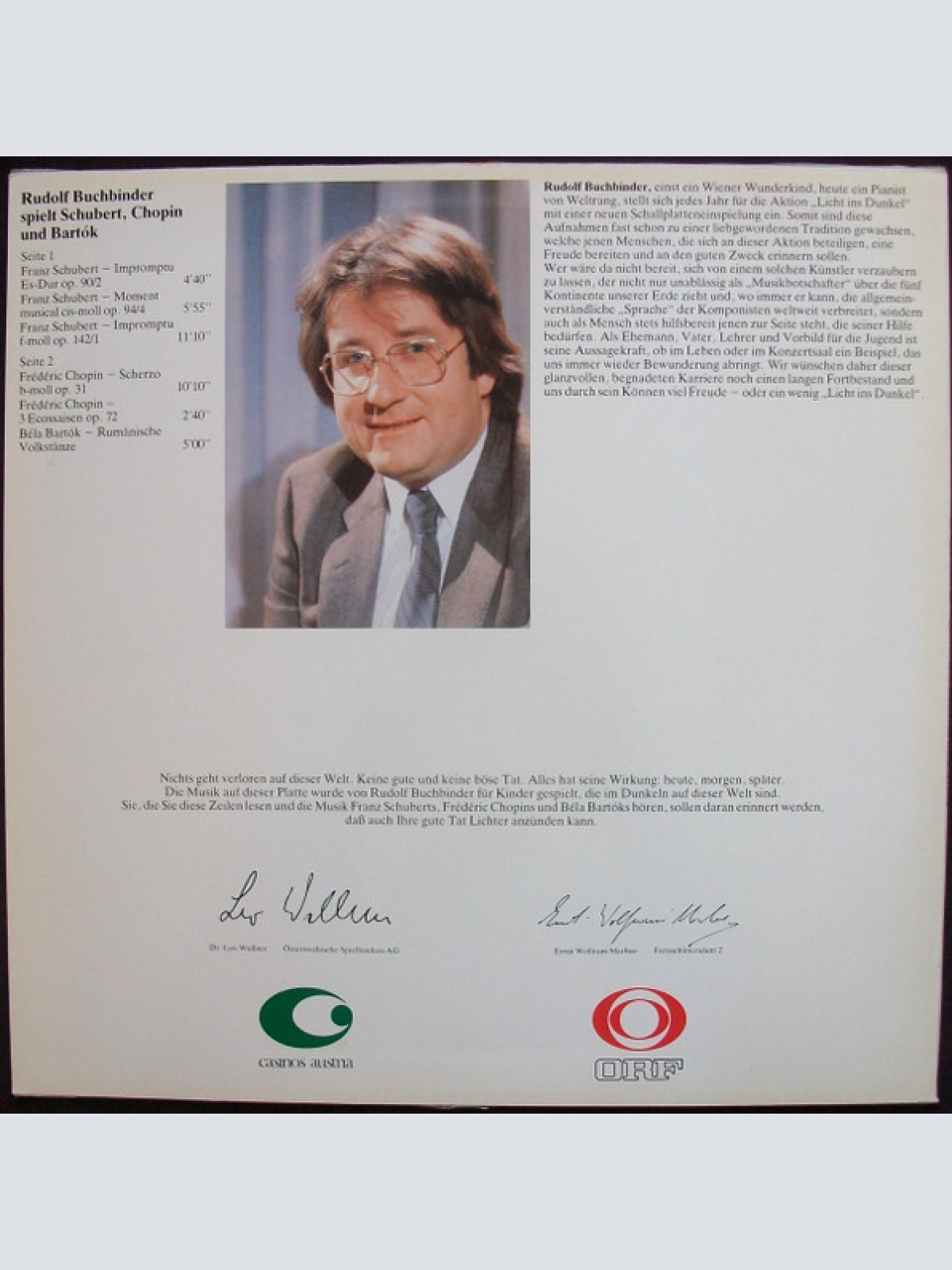 Vinyl / Rudolf Buchbinder - Spielt Schubert, Chopin Und Bartok
