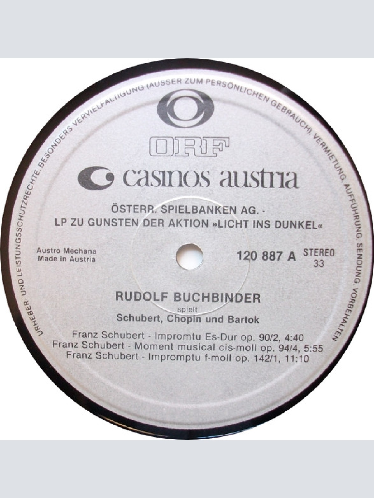 Vinyl / Rudolf Buchbinder - Spielt Schubert, Chopin Und Bartok