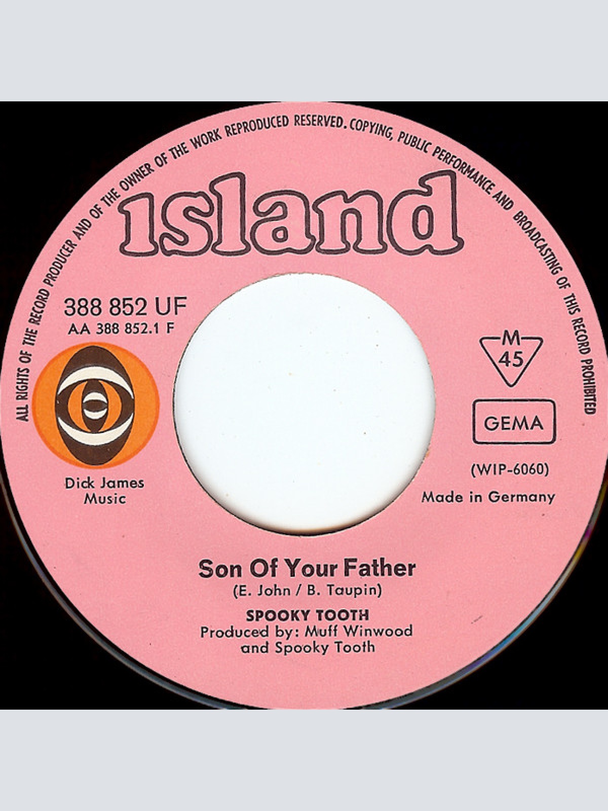 Vinyl / Spooky Tooth - Son Of Your Father / I've Got Enough Heartache