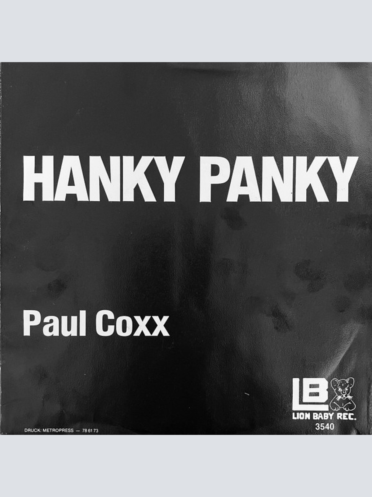 Vinyl / Paul Coxx - Hanky Panky
