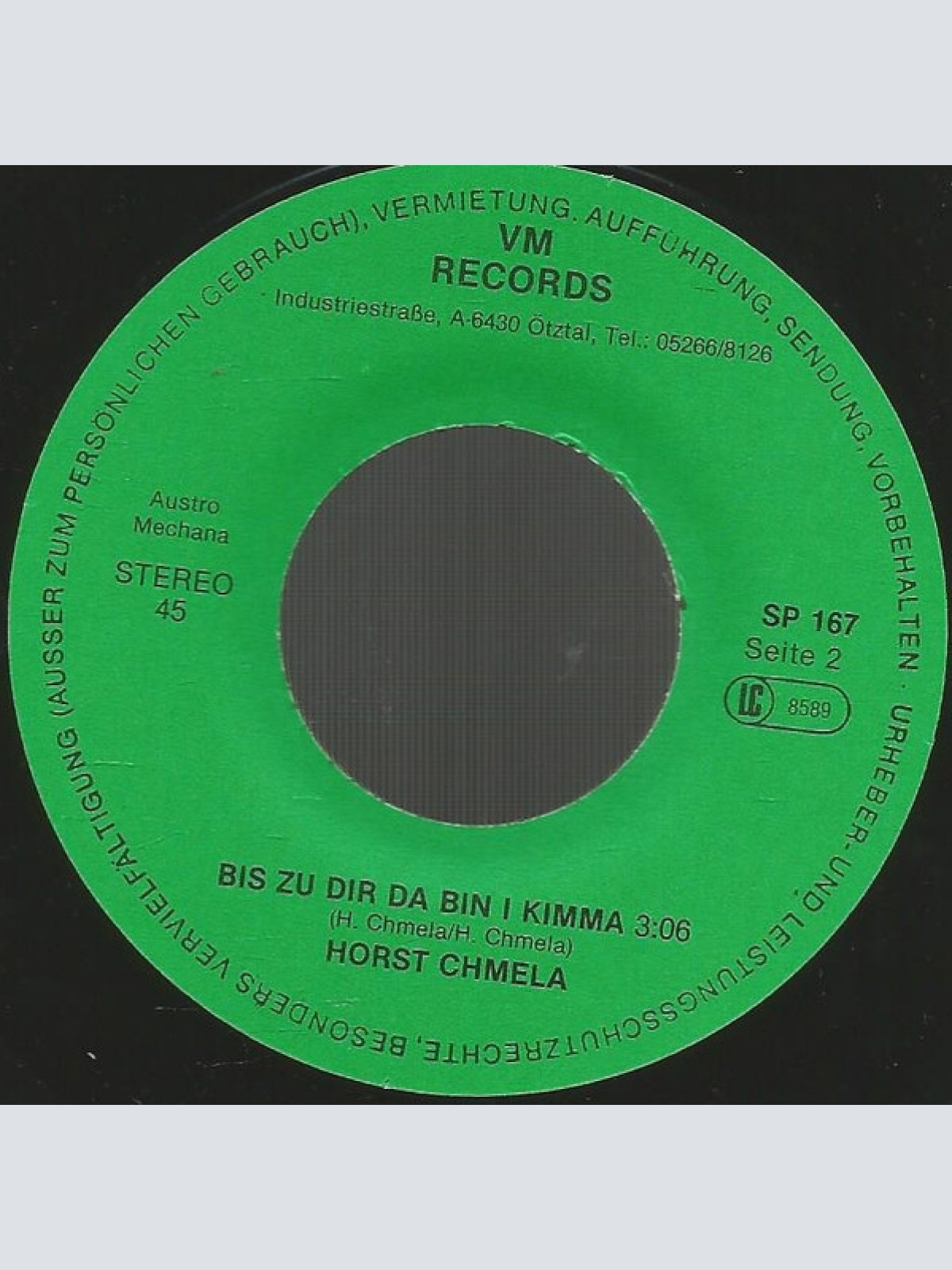 Vinyl / Horst Chmela - Ja I Wass Scho Wias Geht