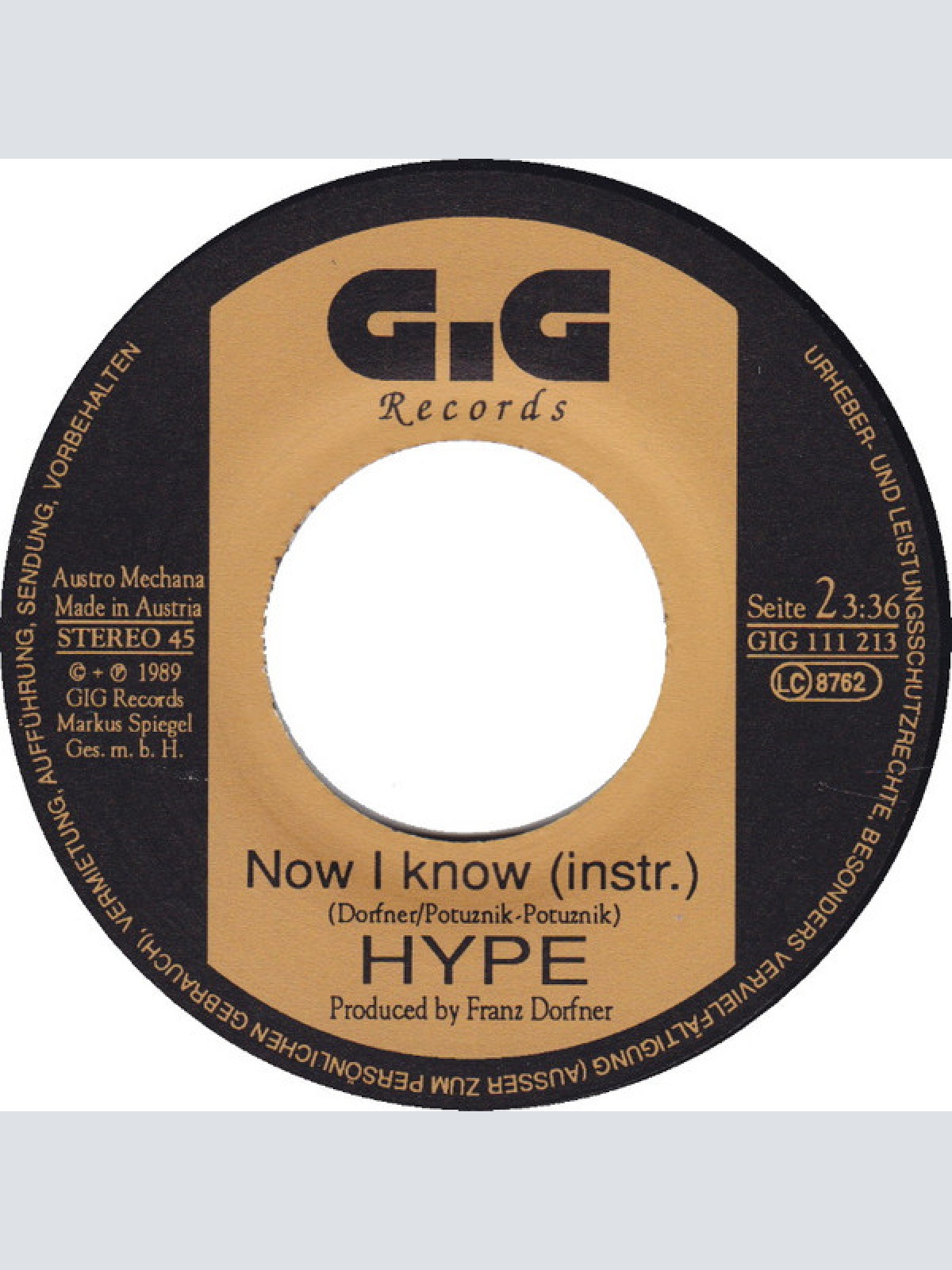 Vinyl / Hype (6) - Now I Know