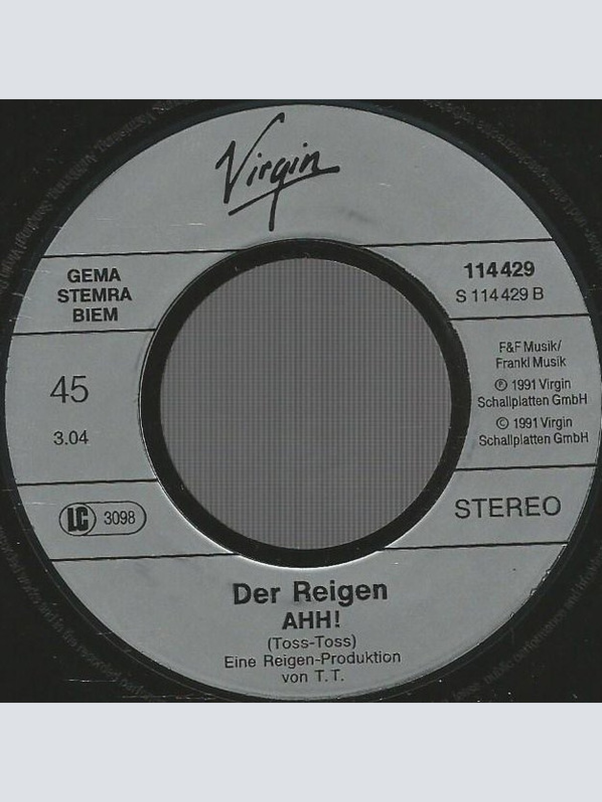 Vinyl / Der Reigen - Die Liebe Ist Ein Seltsames Spiel (Ich Liebe Alle Frau'n)
