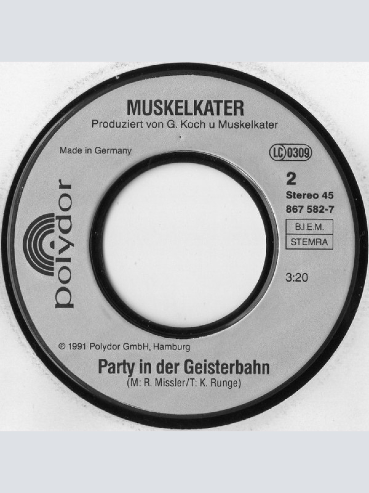 Vinyl / Muskelkater - Blaulicht Tüutata