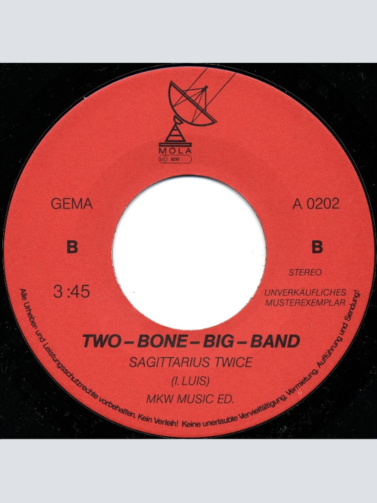Vinyl / Two-Bone-Big-Band* - Cream Trip Affair /  Sagittarius Twice