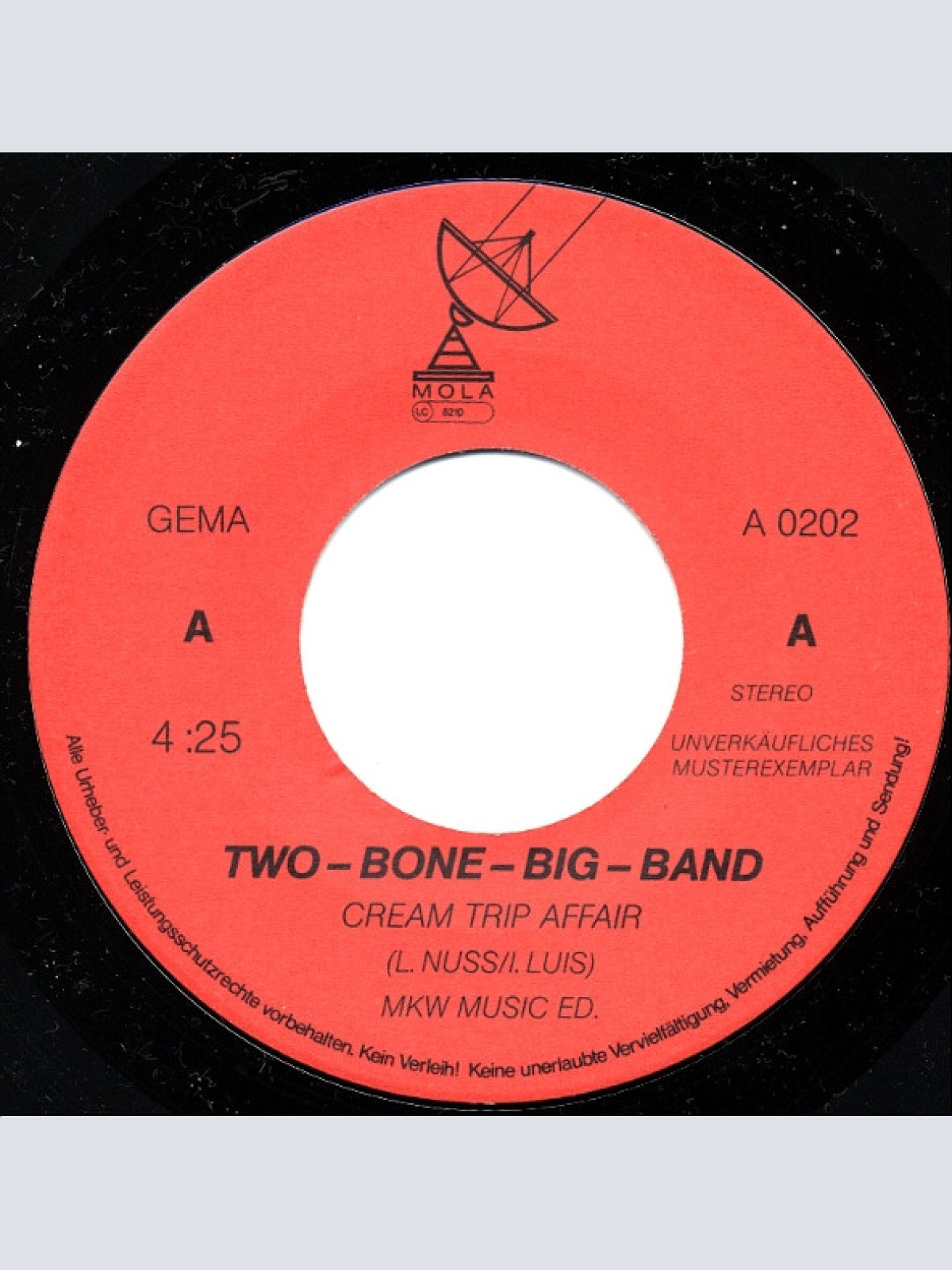 Vinyl / Two-Bone-Big-Band* - Cream Trip Affair /  Sagittarius Twice