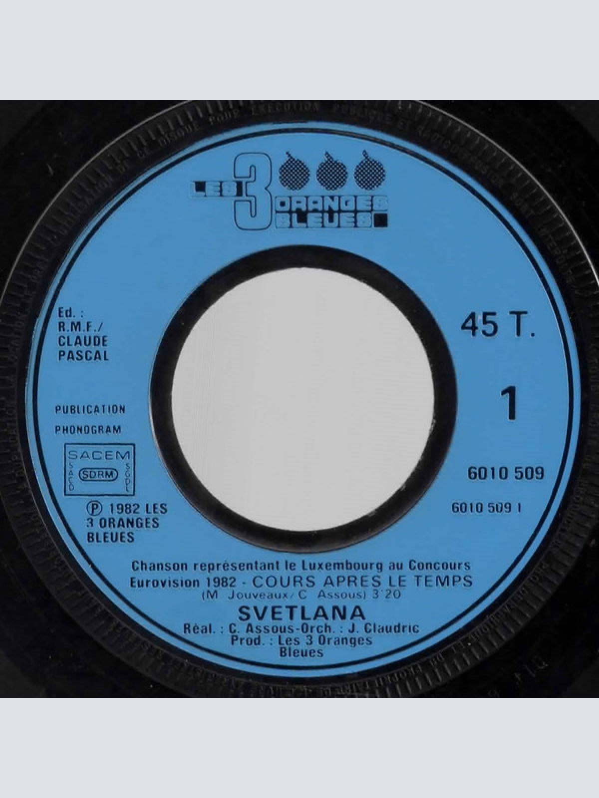 Vinyl / Svetlana - Cours Après Le Temps