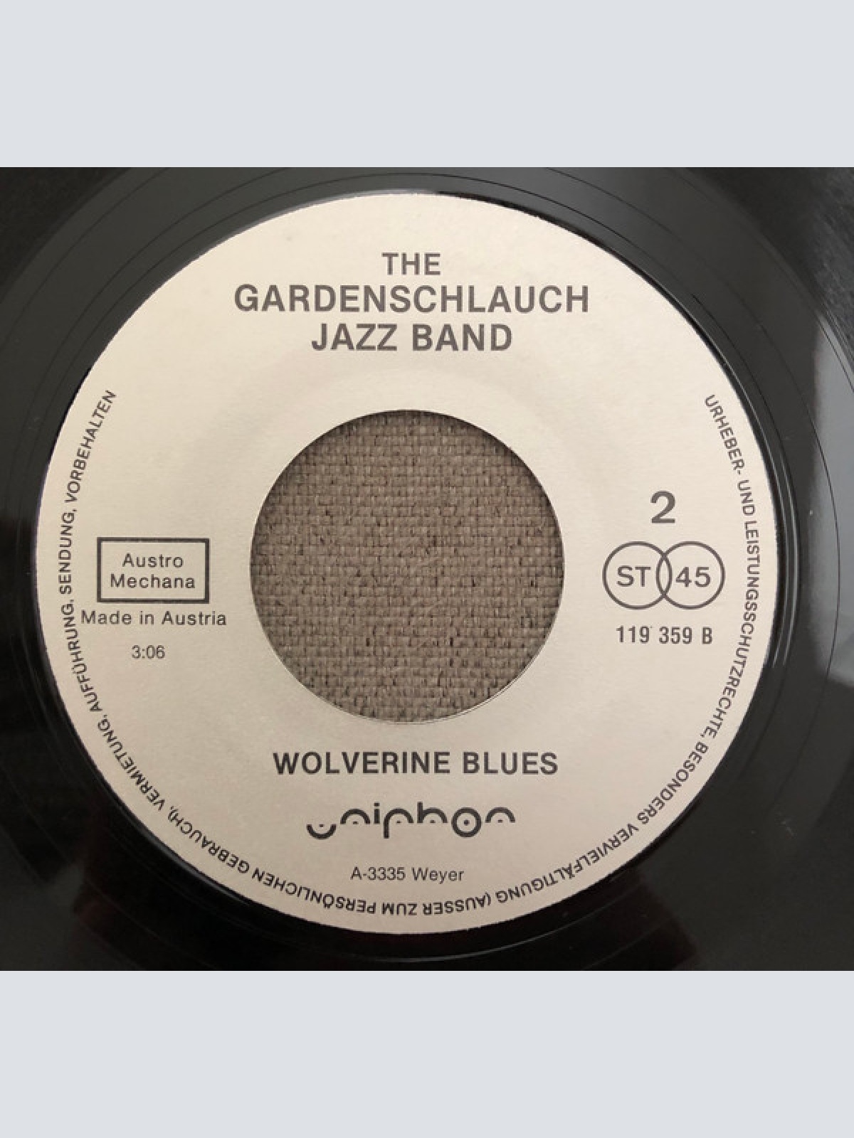 Vinyl / The Gardenschlauch Jazz Band* - At The Jazzband Ball / Wolverine Blues