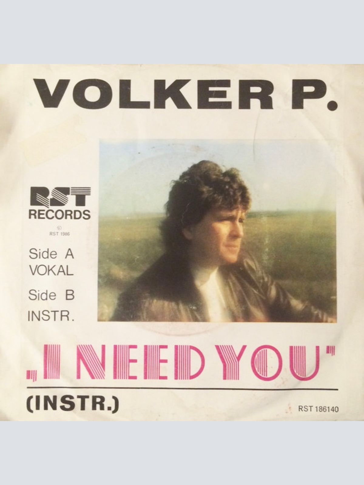 Vinyl / Volker P.* - I Need You