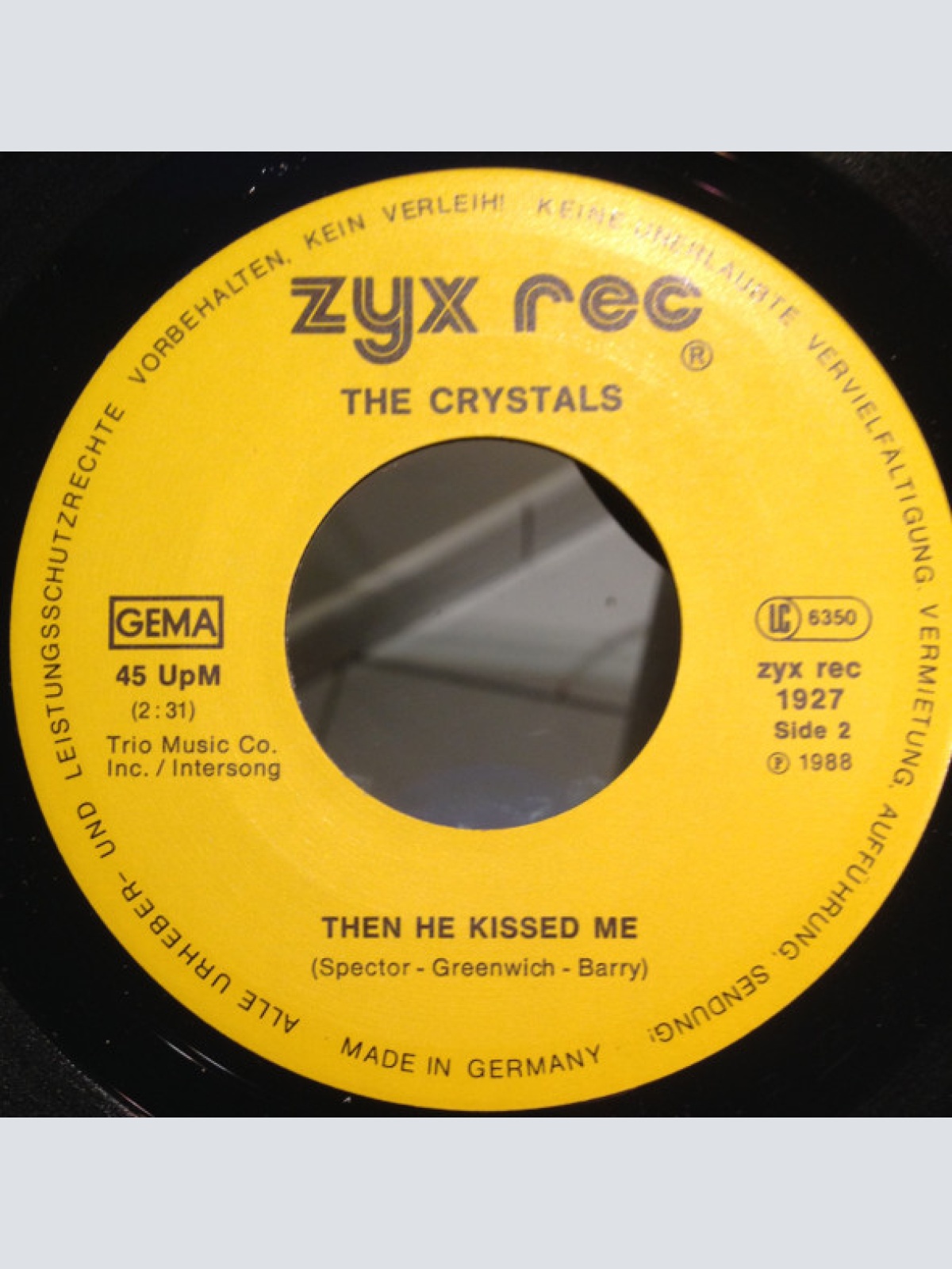 Vinyl / The Crystals - Da Do Ron Ron / Then He Kissed Me