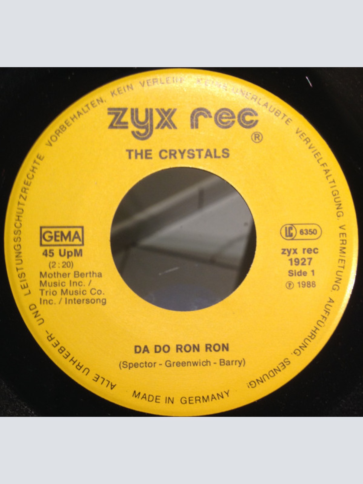 Vinyl / The Crystals - Da Do Ron Ron / Then He Kissed Me