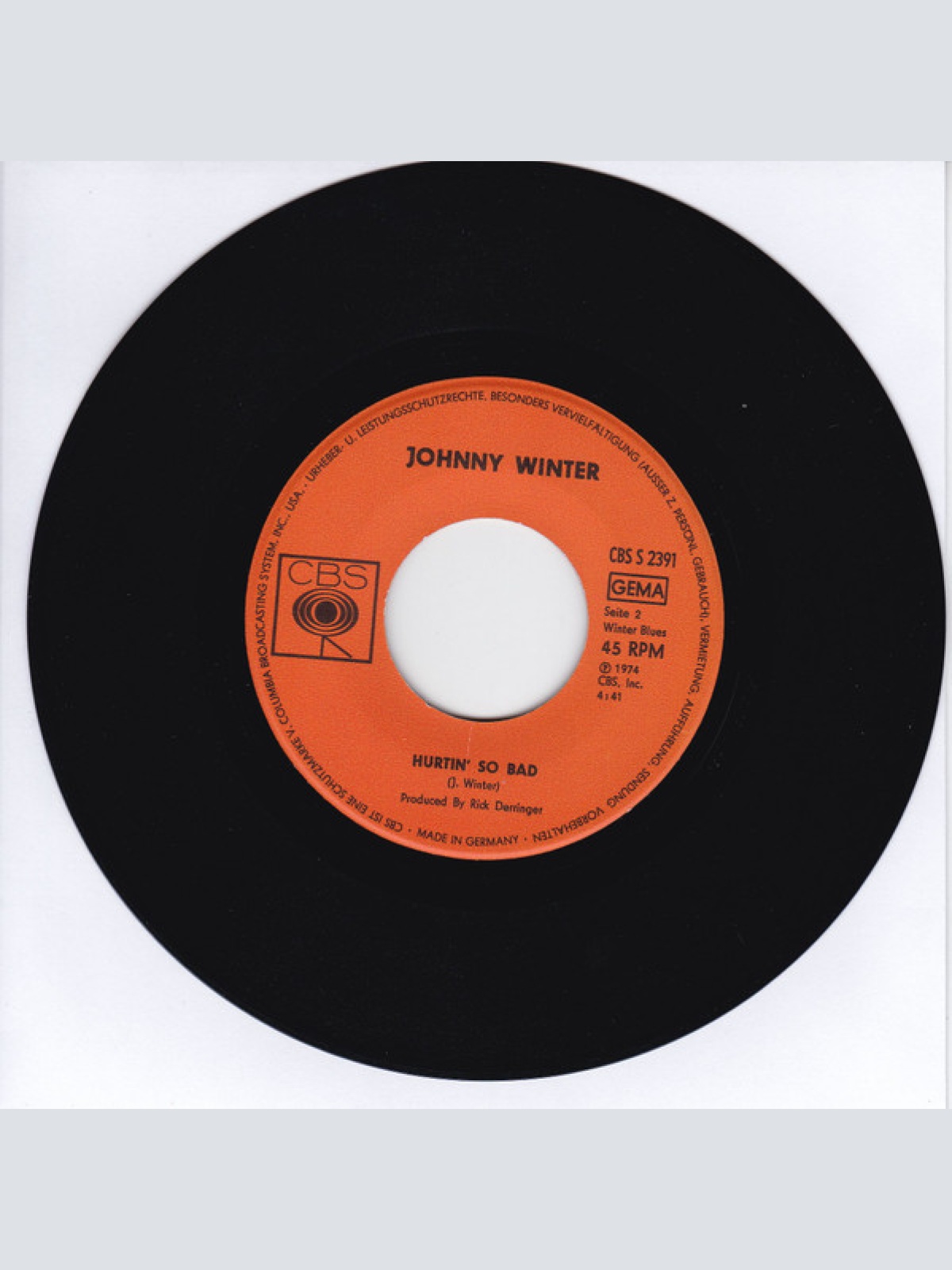 Vinyl / Johnny Winter - Boney Moroney