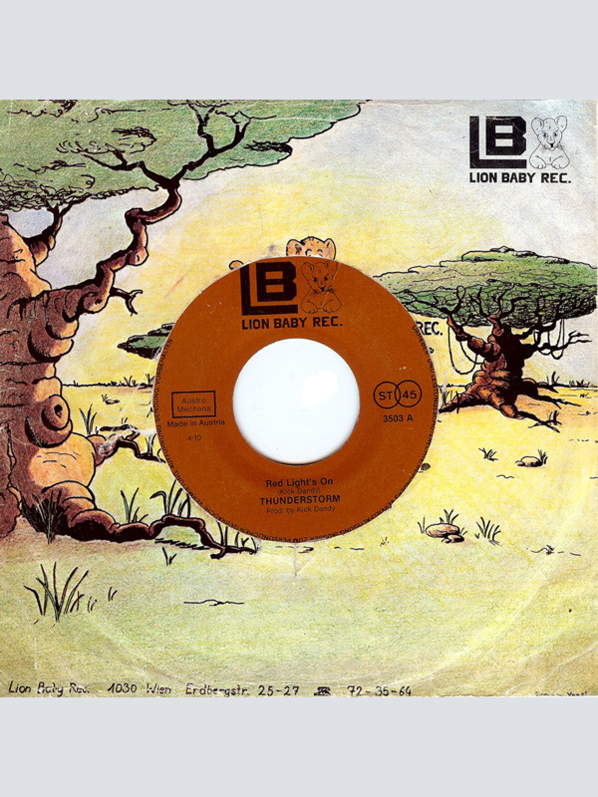 Vinyl / Thunderstorm - Red Light's On / Reggae Time