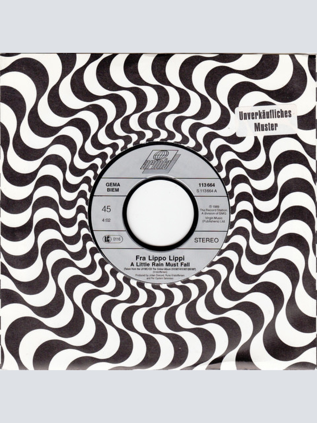 Vinyl / Fra Lippo Lippi - A Little Rain Must Fall