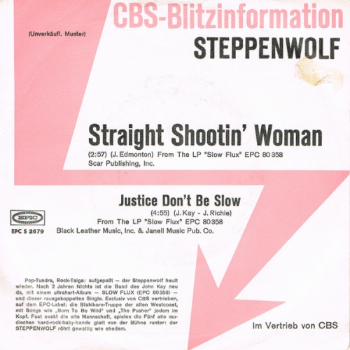 Vinyl / Steppenwolf - Straight Shootin' Woman