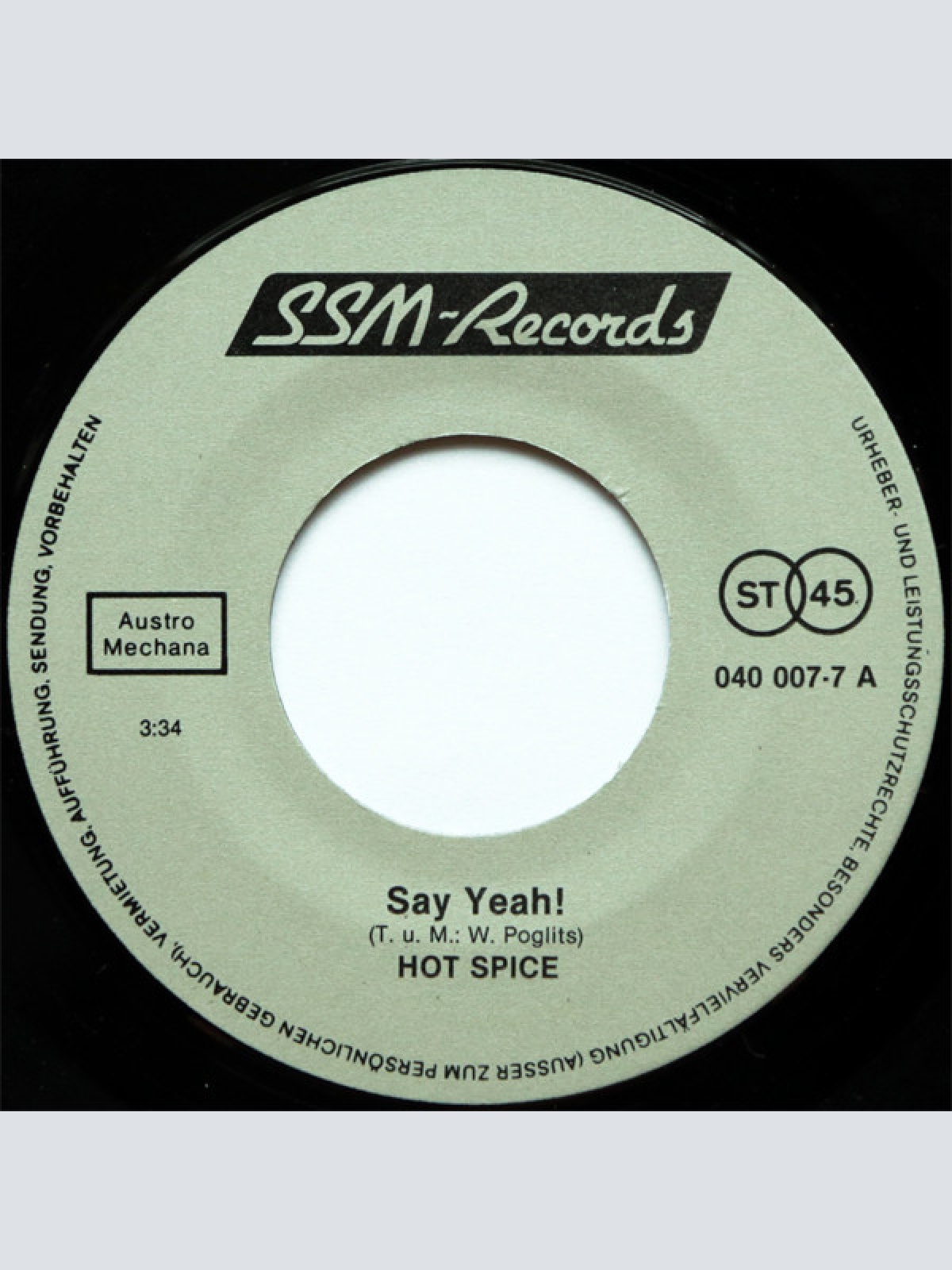 Vinyl / Hot Spice (2) - Say Yeah!