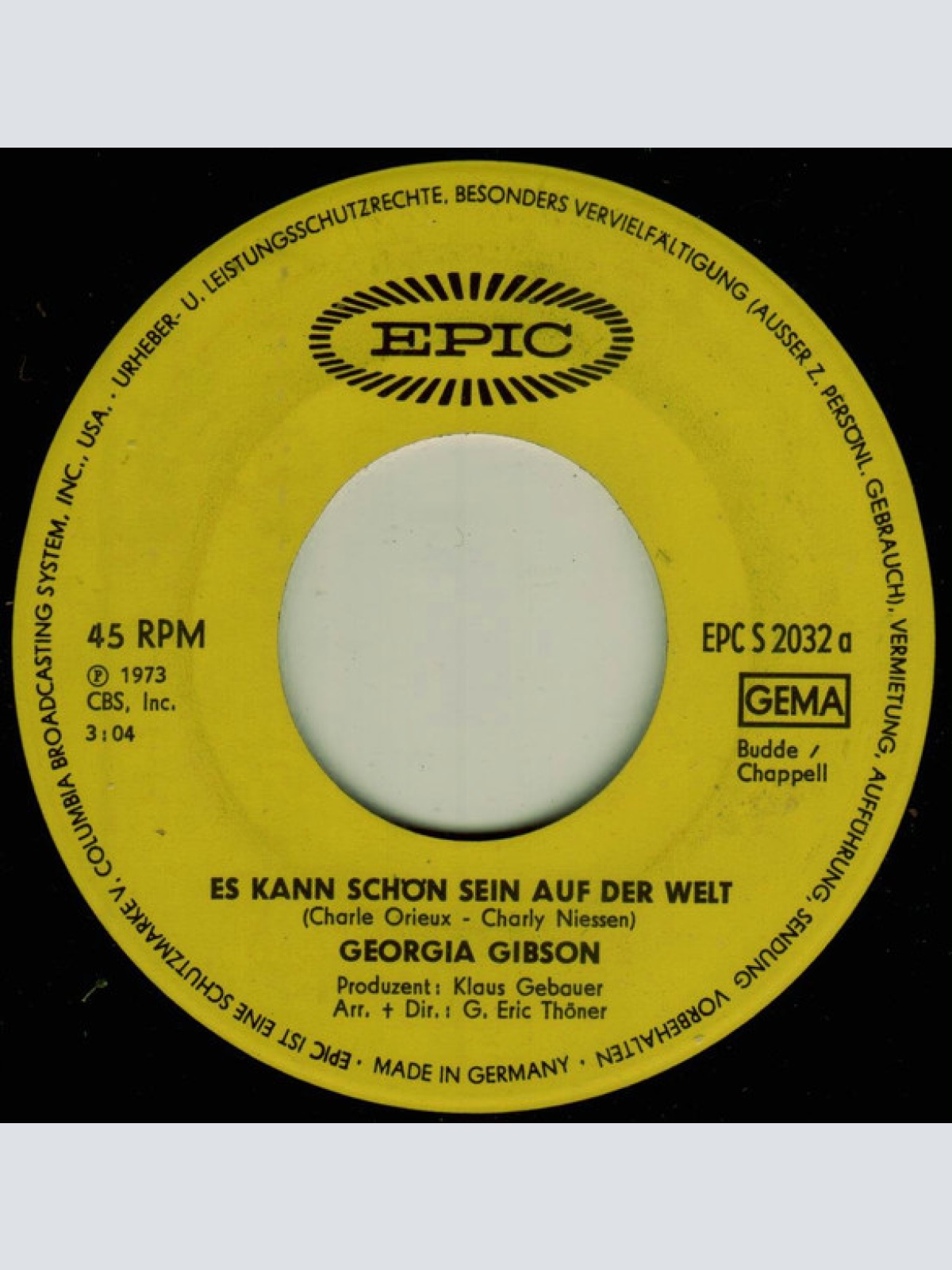 Vinyl / Georgia Gibson - Es Kann Schön Sein Auf Der Welt